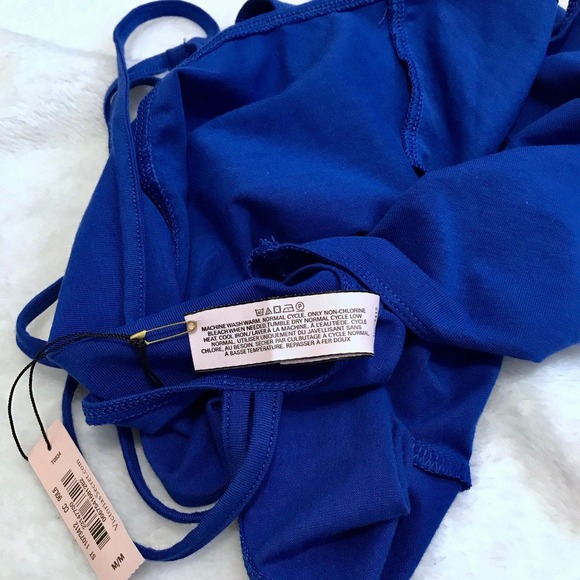 Victoria's Secret NWT Blue Crop Tank Top Women Various - Picture 10 of 10